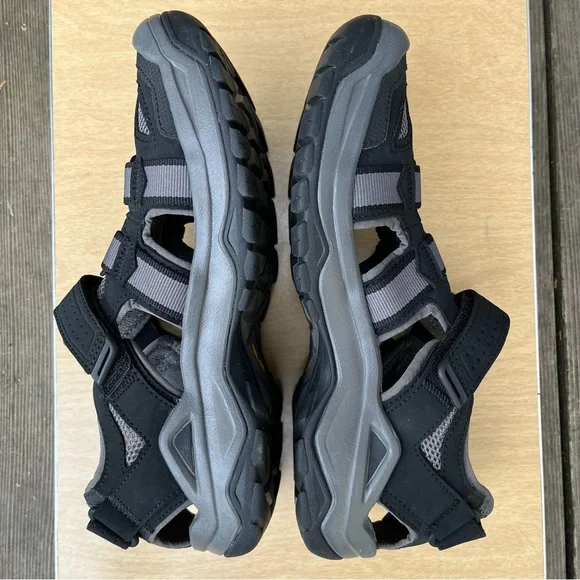 Teva Men’s Omnium 2 Hybrid Hiking Water Shoes in Black & Gray Sz 8